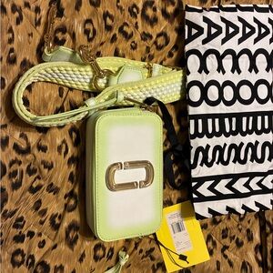 Stylish Green and White Crossbody Bag